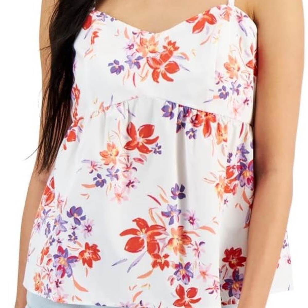 NWT Tank top Hippie Rose Juniors V-Neck Sleeveless Peplum size XL
